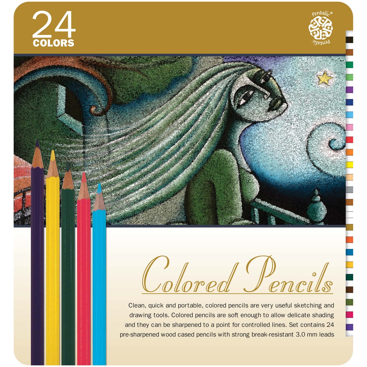 PTL-8973 Series | Pentalic Colored Pencil Sets