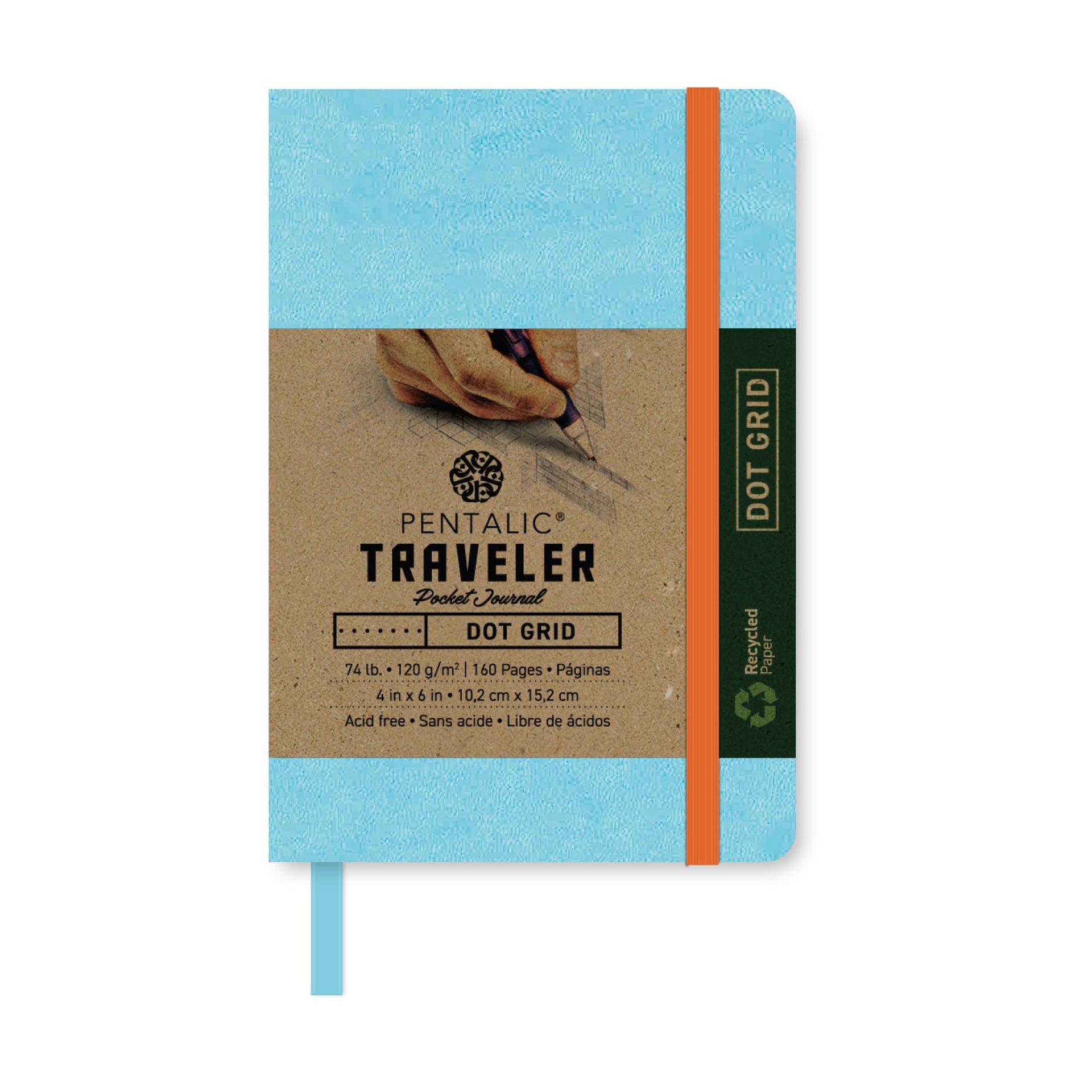 PTL-016132 Series | Traveler Pocket Journal - Dot Grid 6x4 – Pentalic