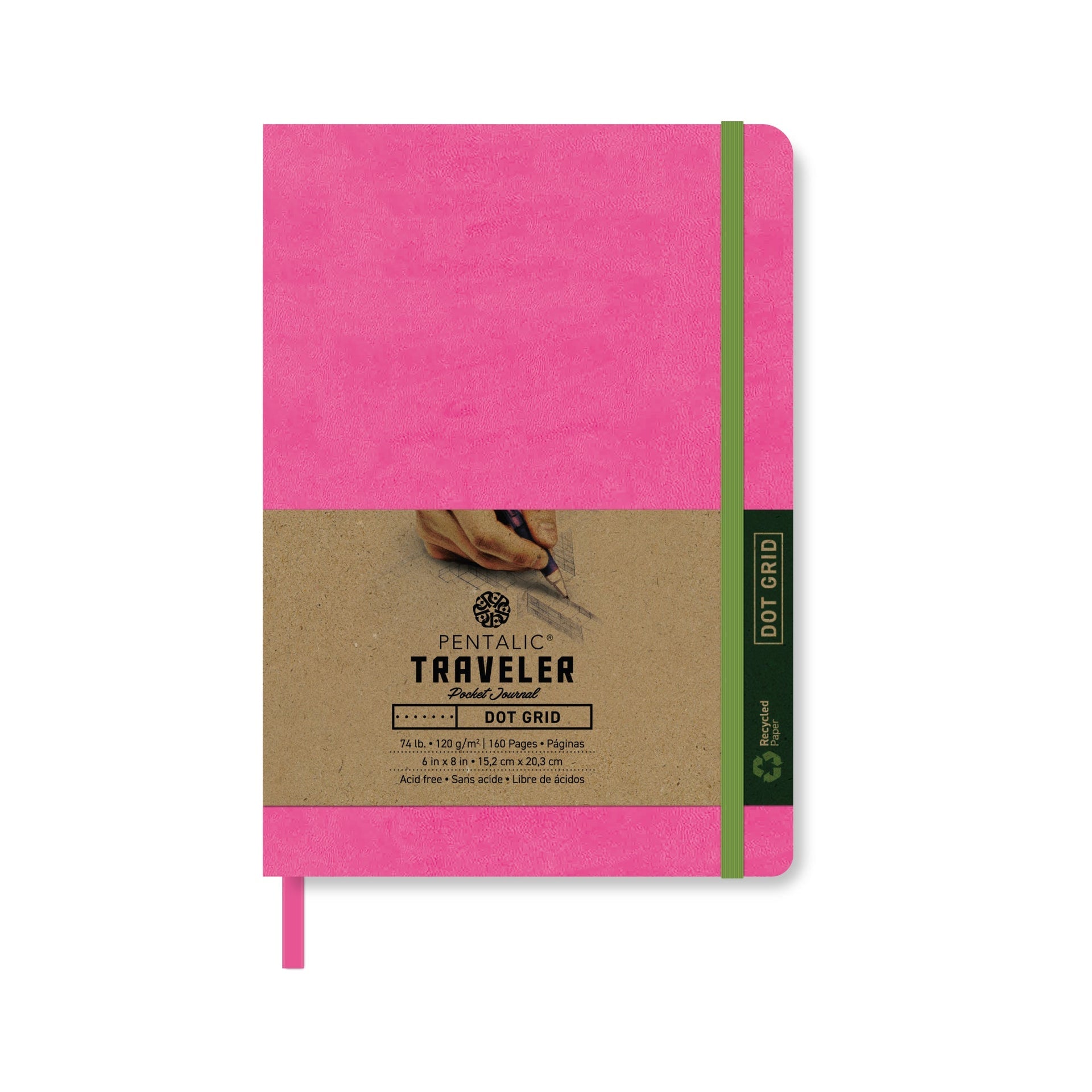 PTL-016133 Series | Traveler Pocket Journal - Dot Grid 8x6 – Pentalic