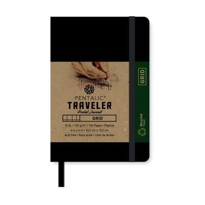 PTL-016142 Series | Traveler Pocket Journal - Grid