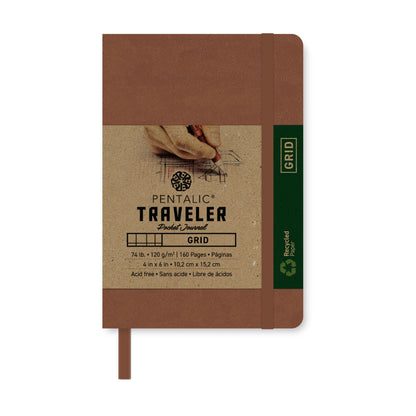 PTL-016142 Series | Traveler Pocket Journal - Grid