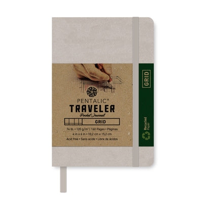 PTL-016142 Series | Traveler Pocket Journal - Grid