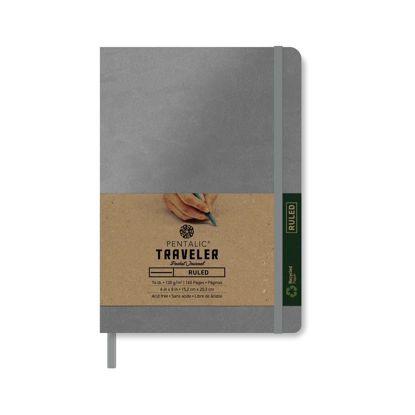 PTL-016153 Series | Traveler Pocket Journal - Metallic Ruled