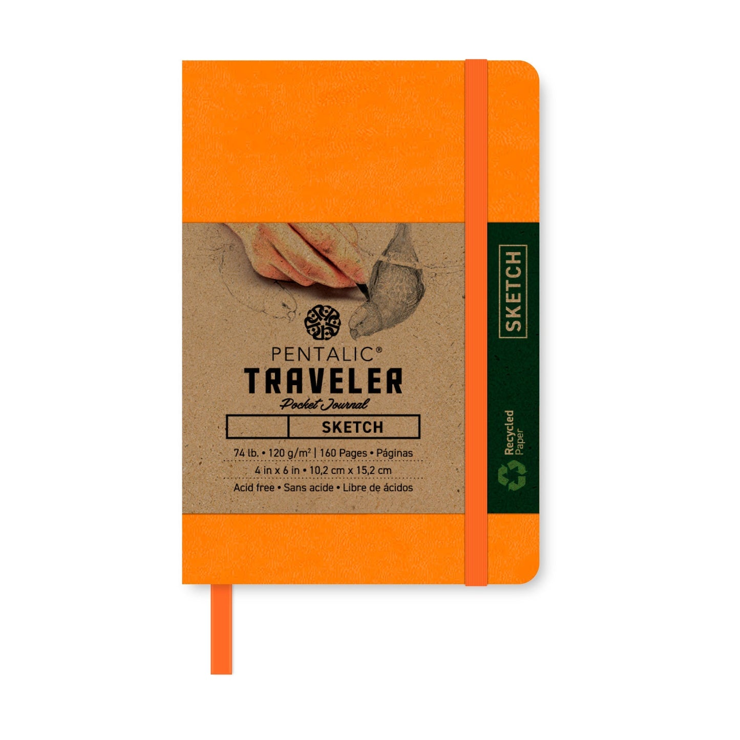 PTL-016162 Series | Pentalic® Traveler Pocket Journal 4" x 6" Sketch