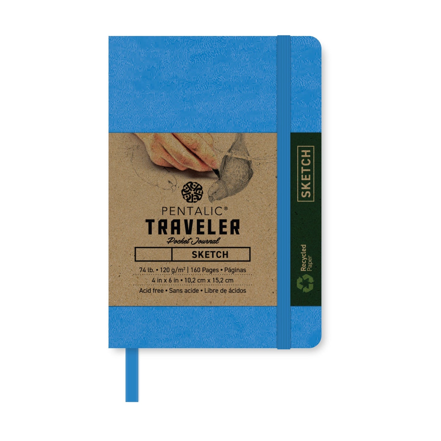 PTL-016162 Series | Pentalic® Traveler Pocket Journal 4" x 6" Sketch