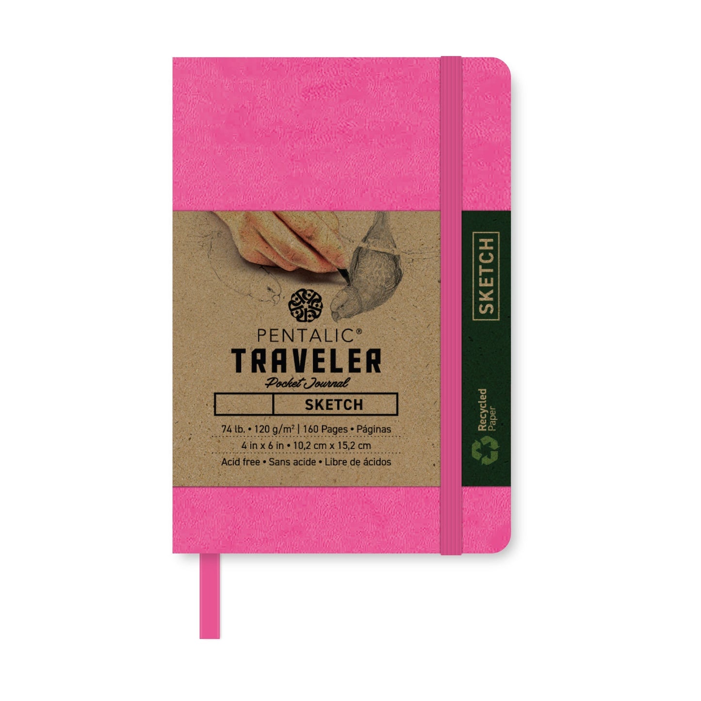 PTL-016162 Series | Pentalic® Traveler Pocket Journal 4" x 6" Sketch