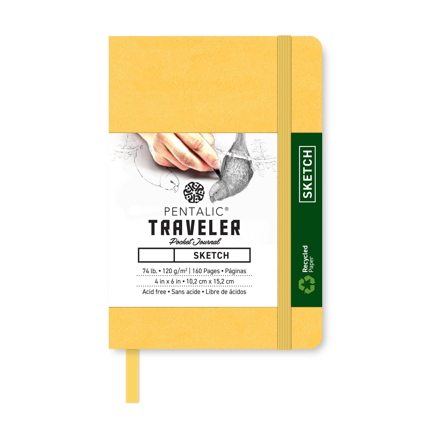 PTL-016162 Series | Pentalic® Traveler Pocket Journal 4" x 6" Sketch