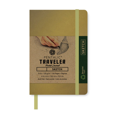 PTL-016162 Series | Pentalic® Traveler Pocket Journal 4" x 6" Sketch