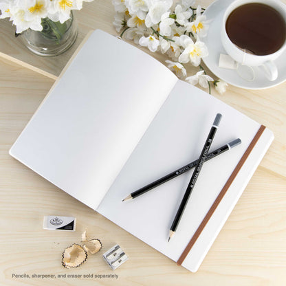 WAL-PTL-016163-2BR | Pentalic - 8" x 6" Brown Traveler Pocket Artist Drawing Journal, 160 Pages, 74 lb. Paper