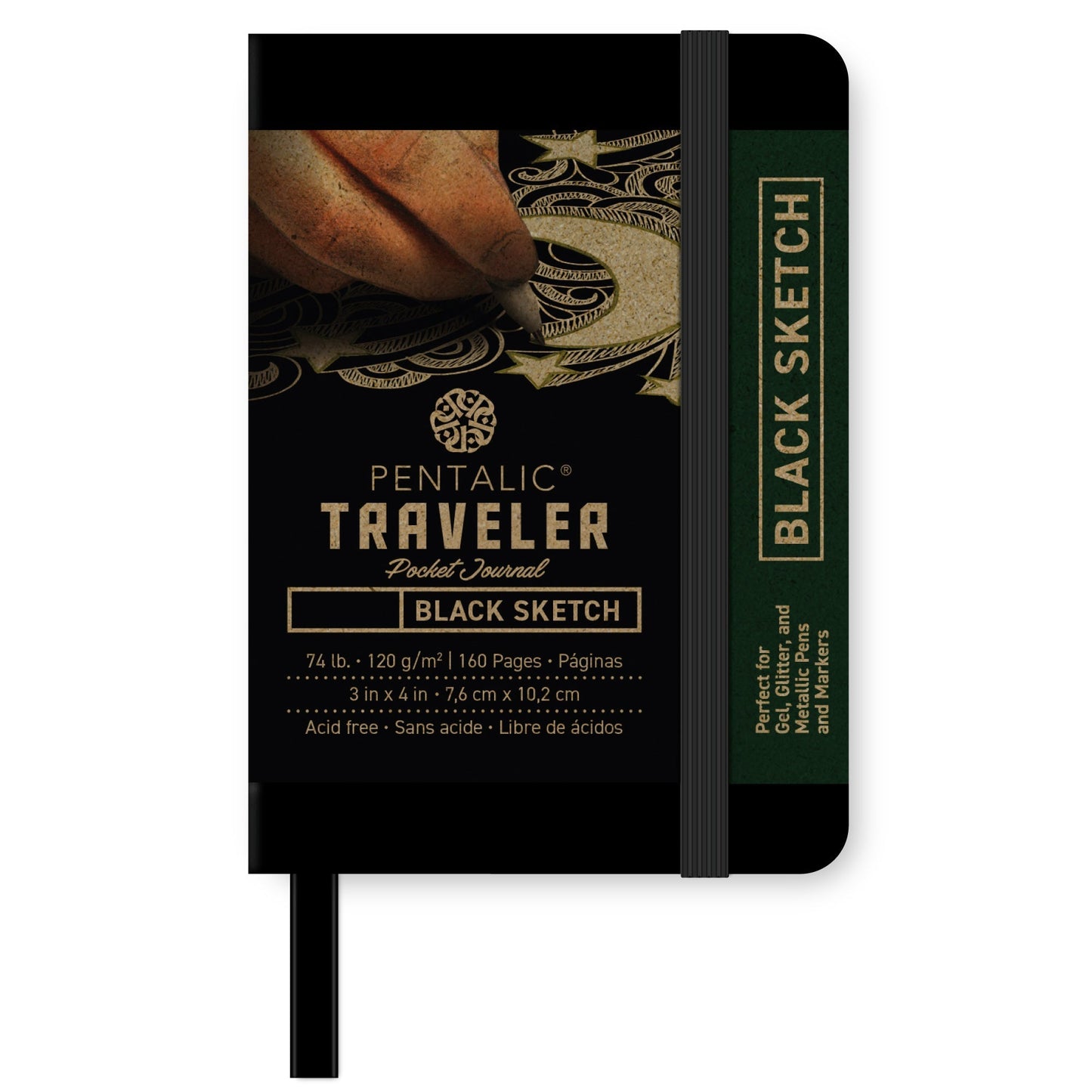 PTL-01626 Series | Traveler Pocket Journal - Midnight