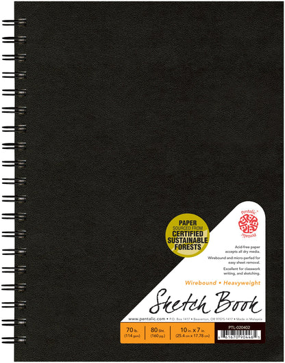 PTL-020 Series | Traditional Sketchbook - Wirebound