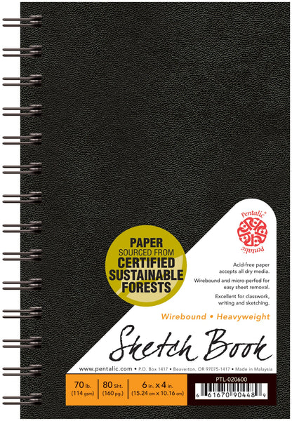 PTL-020 Series | Traditional Sketchbook - Wirebound