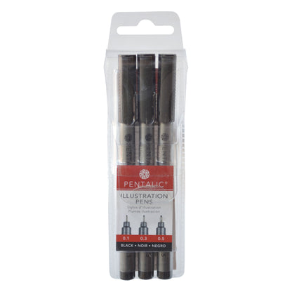 PTL-90010 Series | Black Perm Ink Pen Set