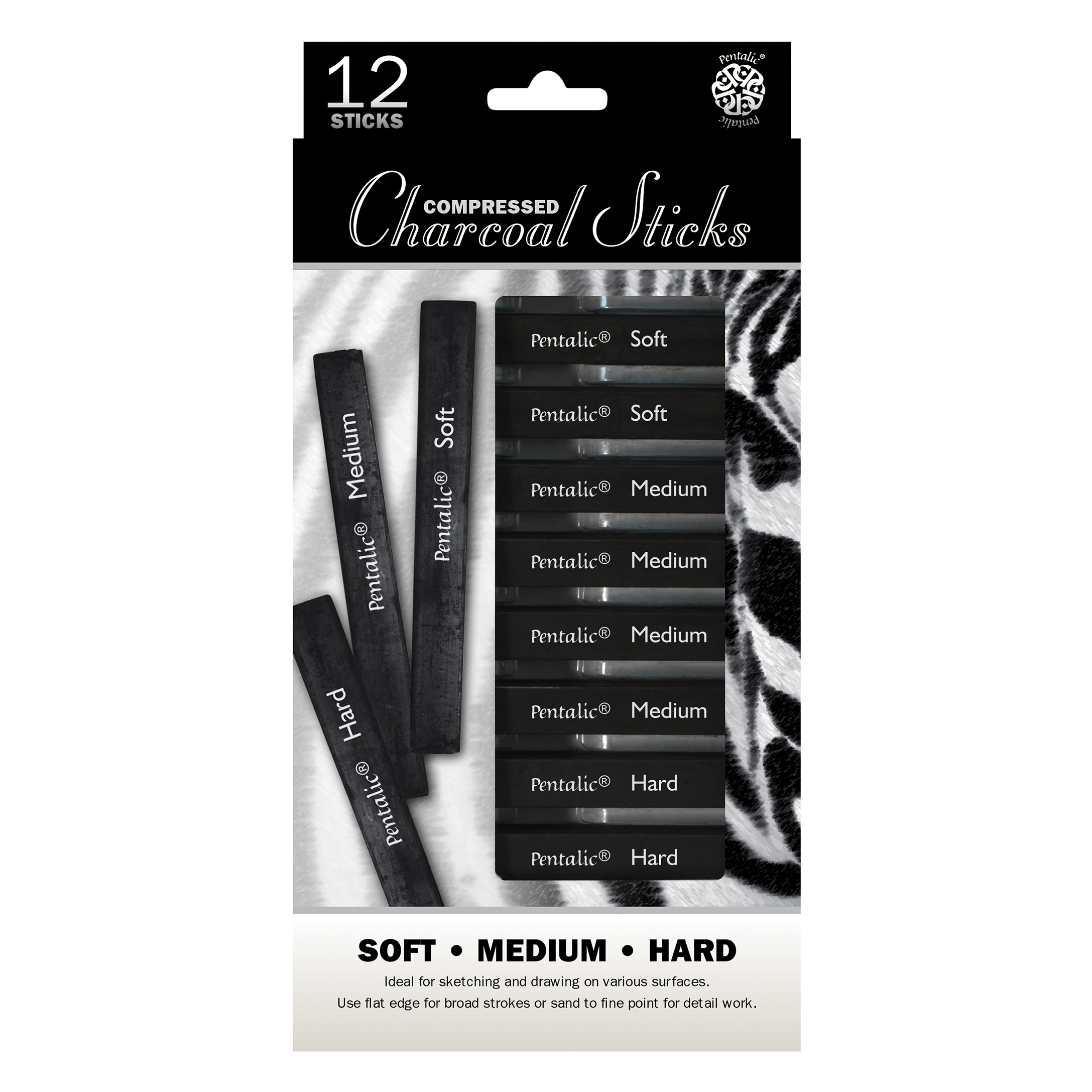 Pacific Arc Artist Vine Charcoal, Medium, Black 4 Charcoal Sticks for  Drawing, Sketching, and Fine Art | Michaels